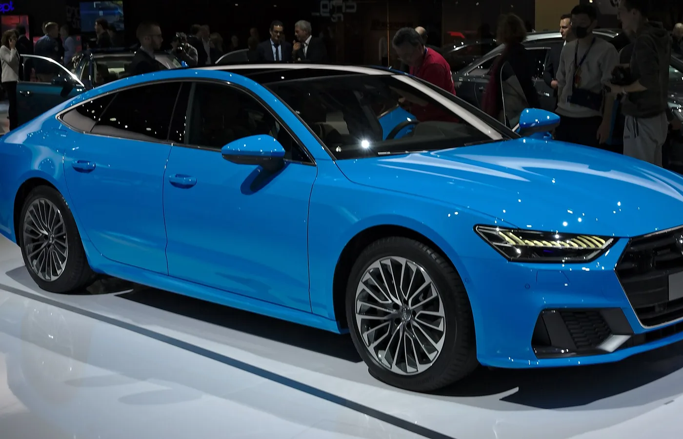 Audi A7 e, vue extérieure du modèle ou d'une variante proche
