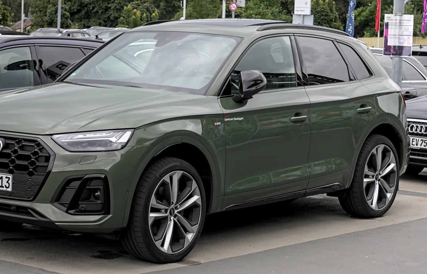 Audi Q5 e, vue extérieure du modèle ou d'une variante proche