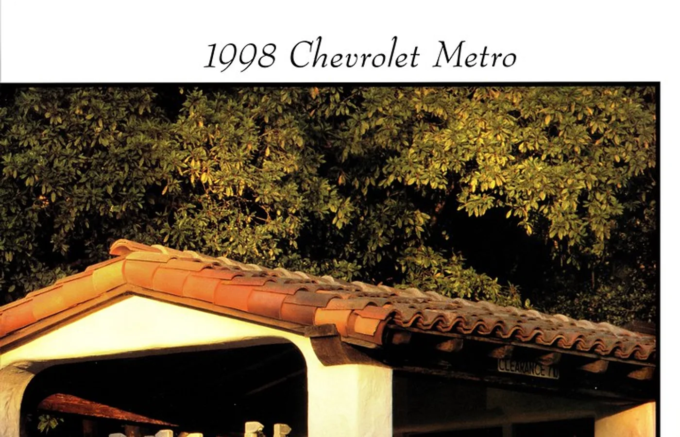 Chevrolet Metro, vue extérieure du modèle