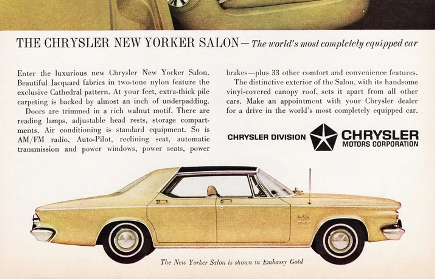 Chrysler SALON, vue extérieure du modèle