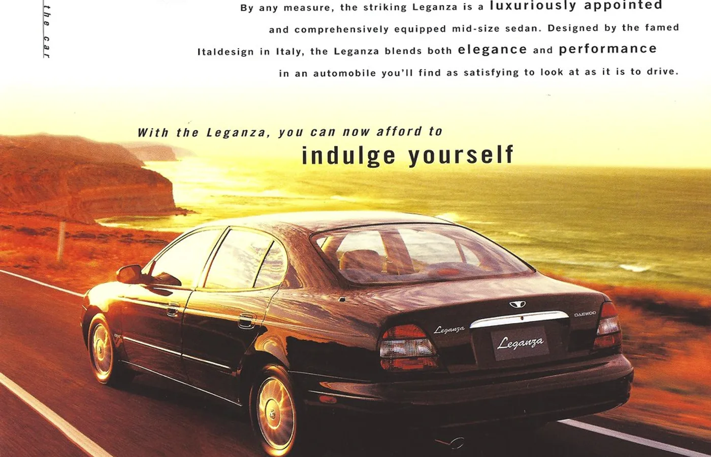 Daewoo LEGANZA, vue extérieure du modèle