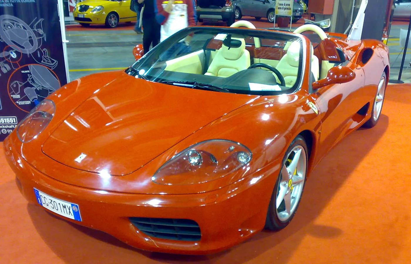 Ferrari 360 SPIDER, vue extérieure du modèle