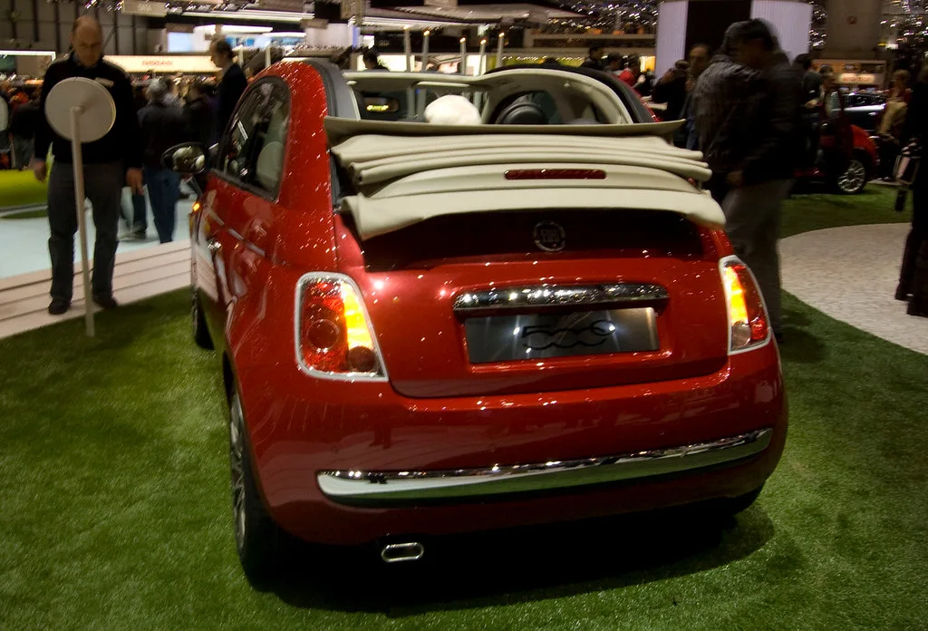 Fiat 500 CABRIO, vue extérieure du modèle
