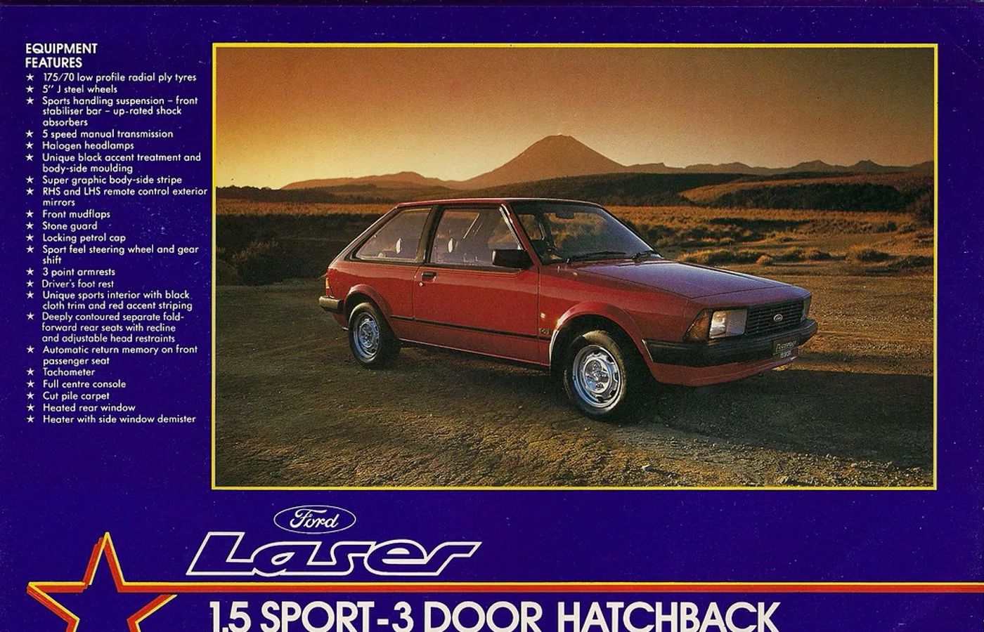 Ford Laser, vue extérieure du modèle