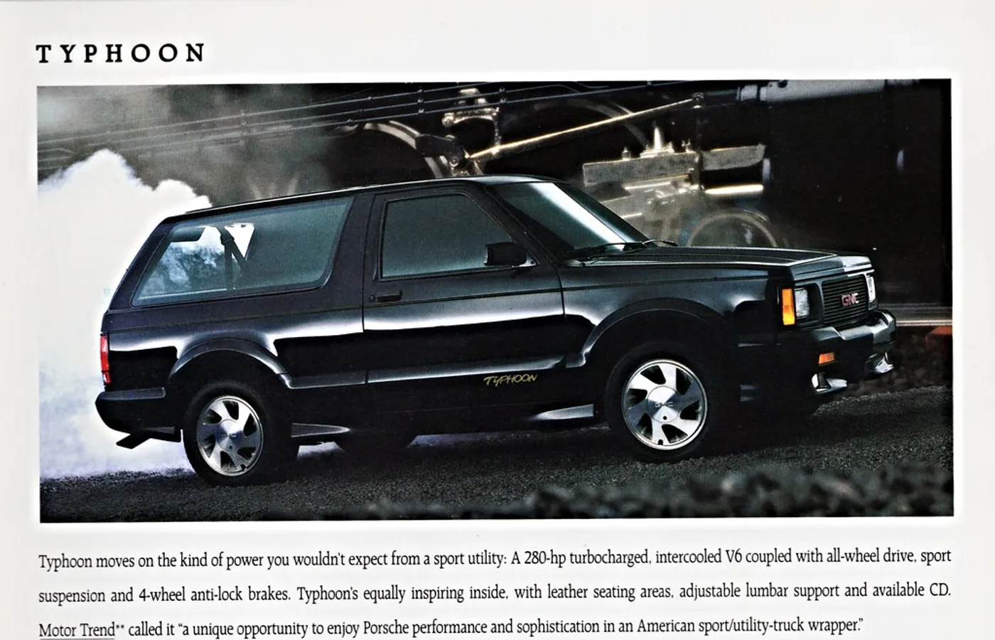 GMC TYPHOON, vue extérieure du modèle