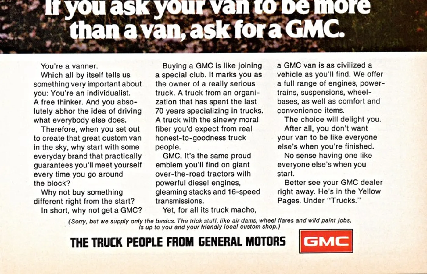 GMC Rally, vue extérieure du modèle ou d'une variante proche