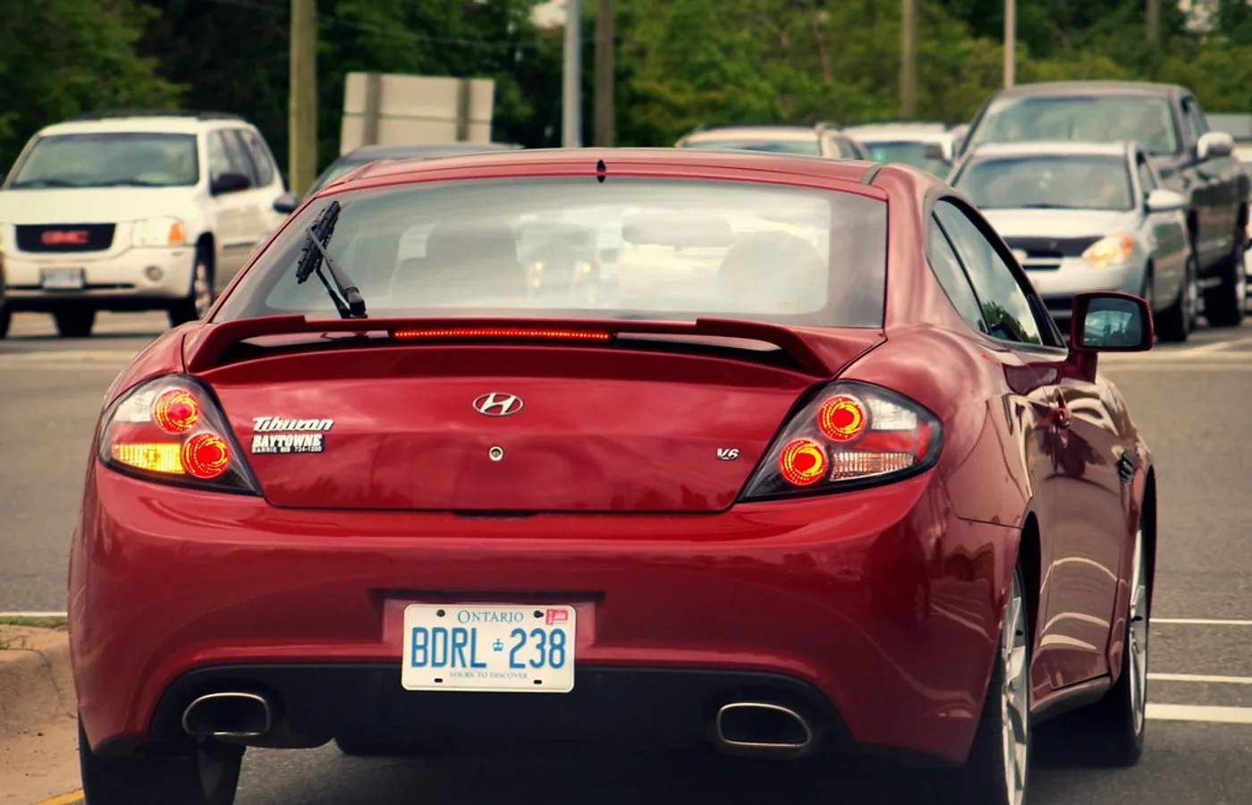 Hyundai Tiburon, vue extérieure du modèle
