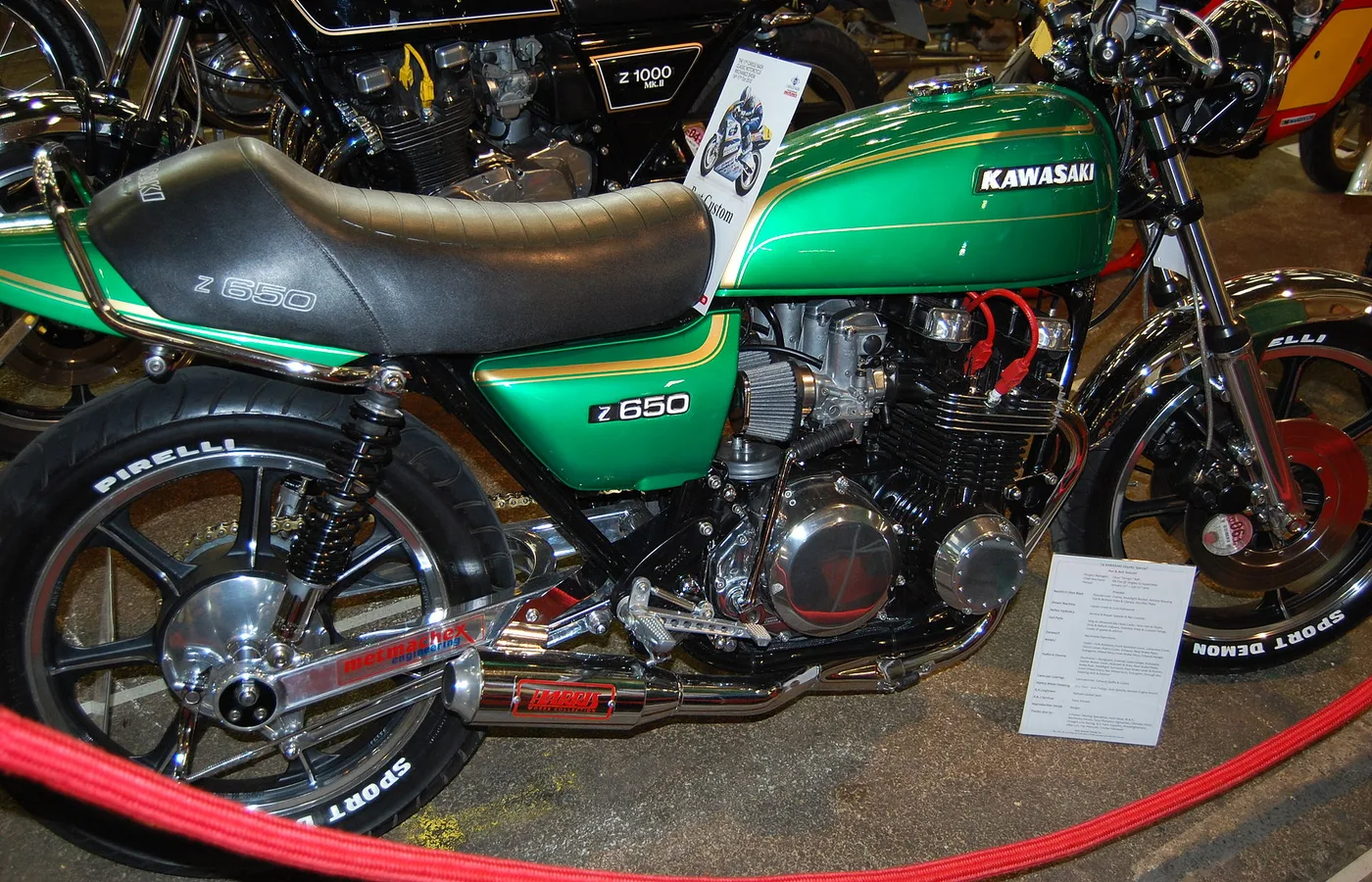 Kawasaki Z650, vue extérieure du modèle