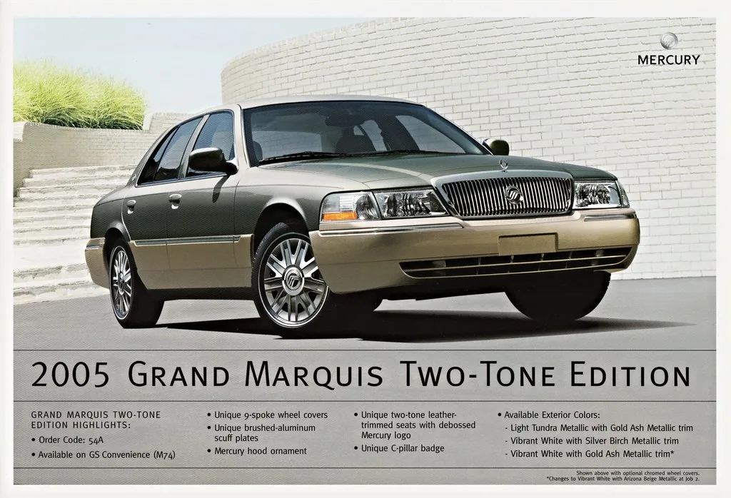 Mercury Grand Marquis, vue extérieure du modèle