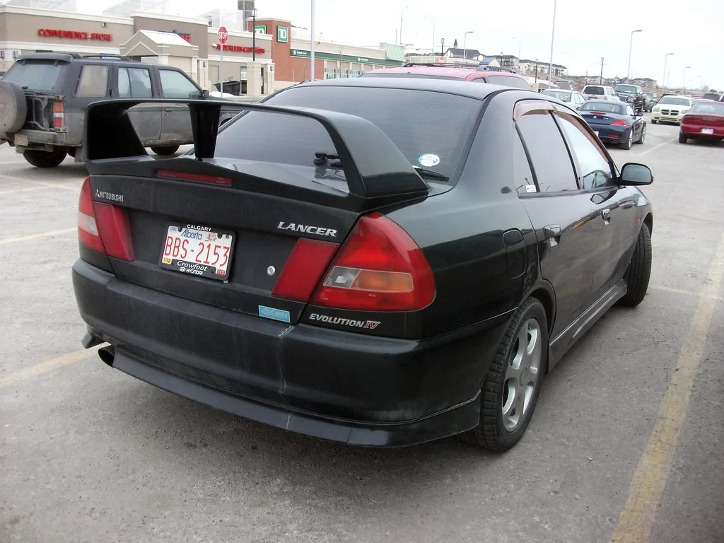 Mitsubishi Lancer Evolution, vue extérieure du modèle