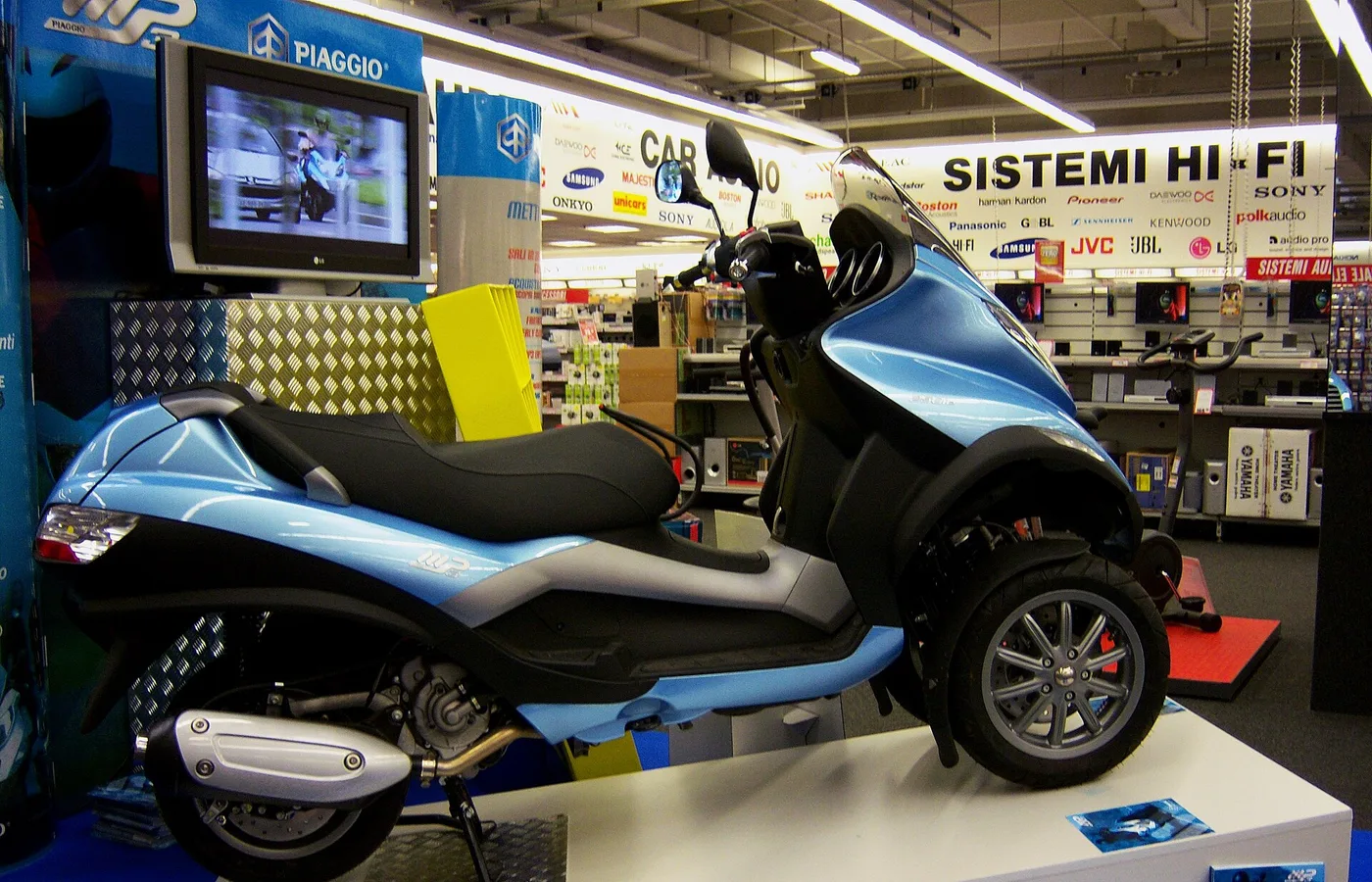 Piaggio MP3, vue extérieure du modèle