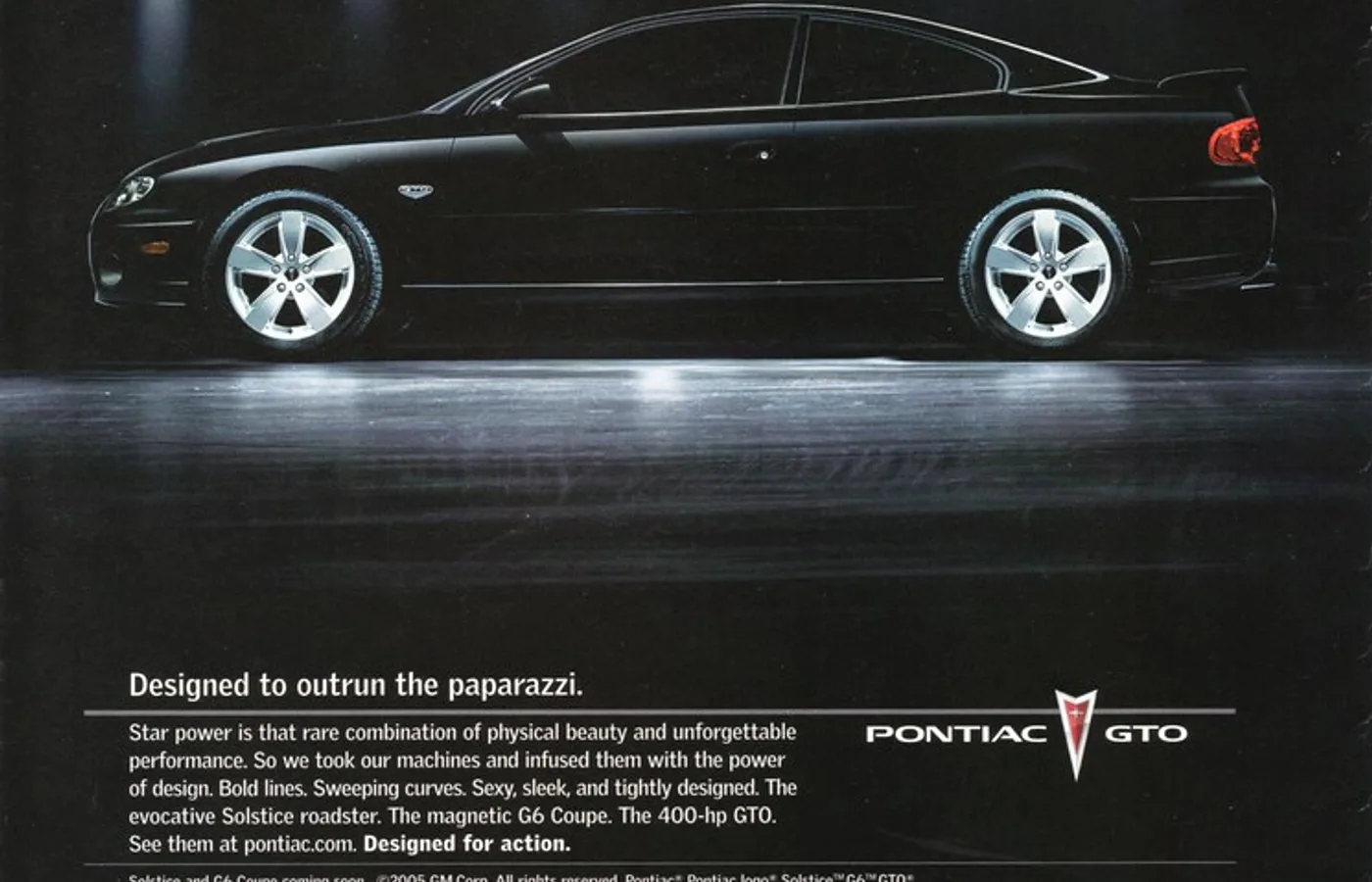 Pontiac GTO, vue extérieure du modèle