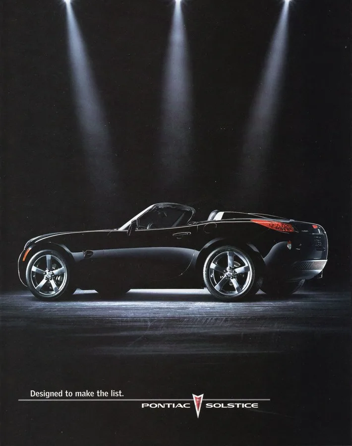 Pontiac Solstice, vue extérieure du modèle