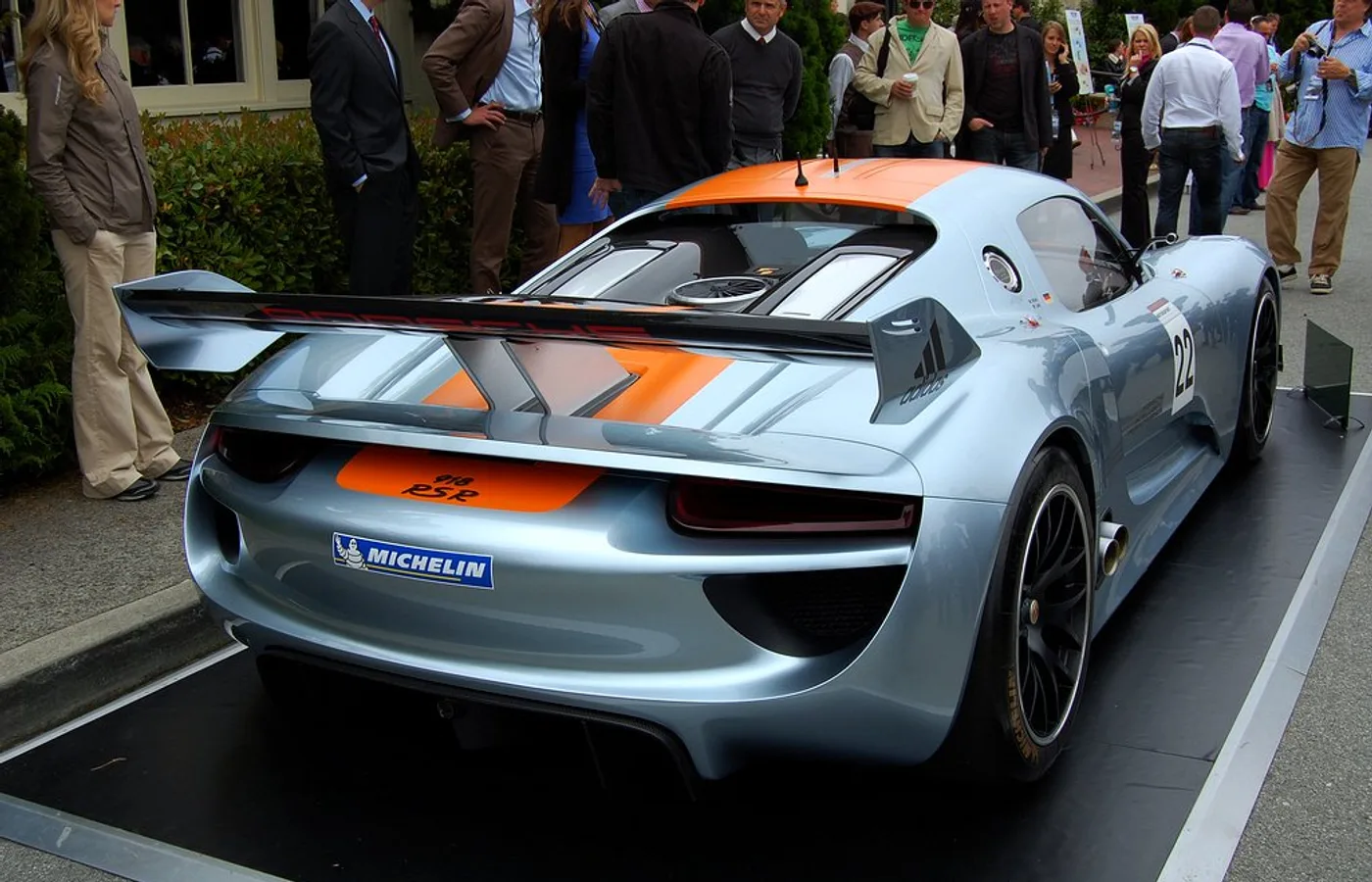 Porsche 918, vue extérieure du modèle