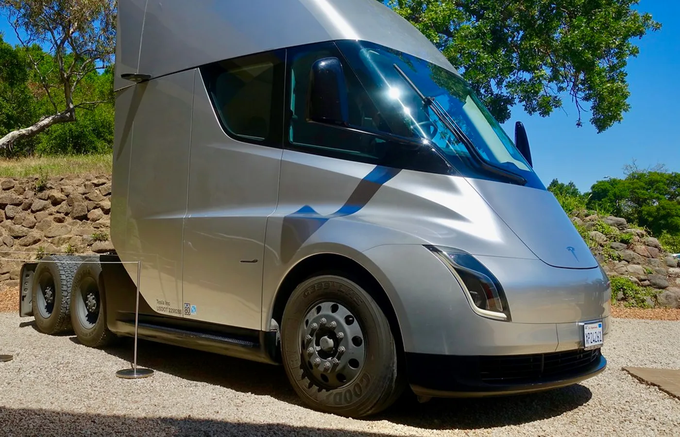 Tesla Semi, vue extérieure du modèle