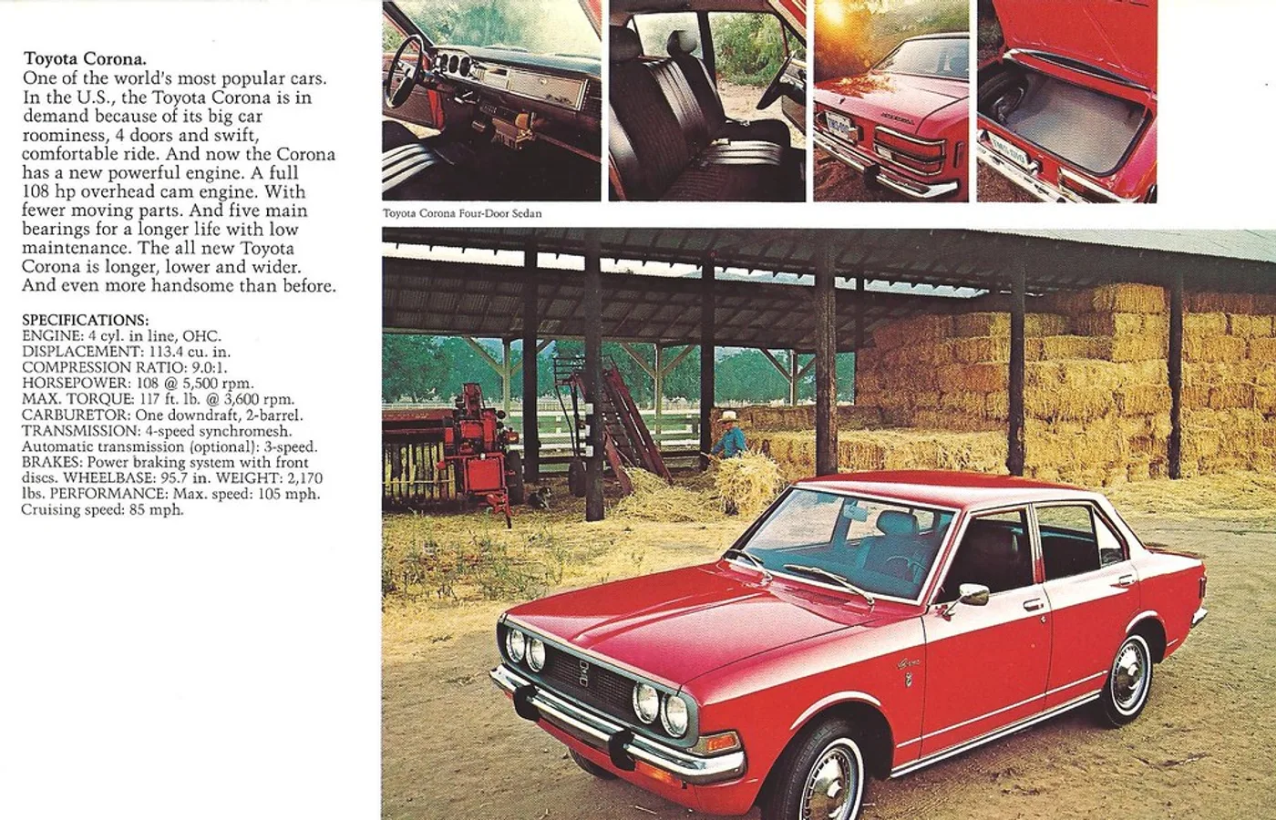 Toyota Corona, vue extérieure du modèle