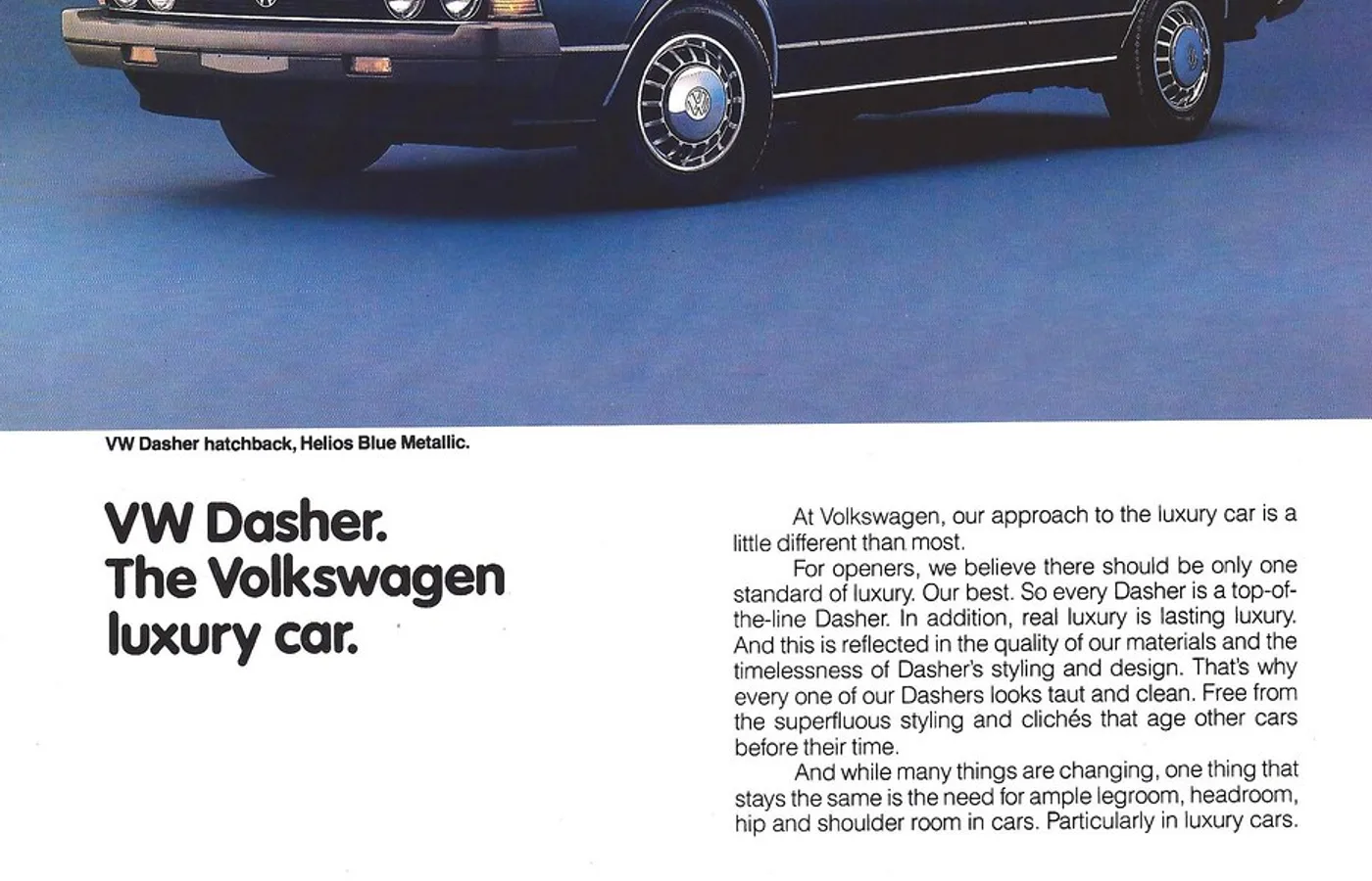 Volkswagen Dasher, vue extérieure du modèle