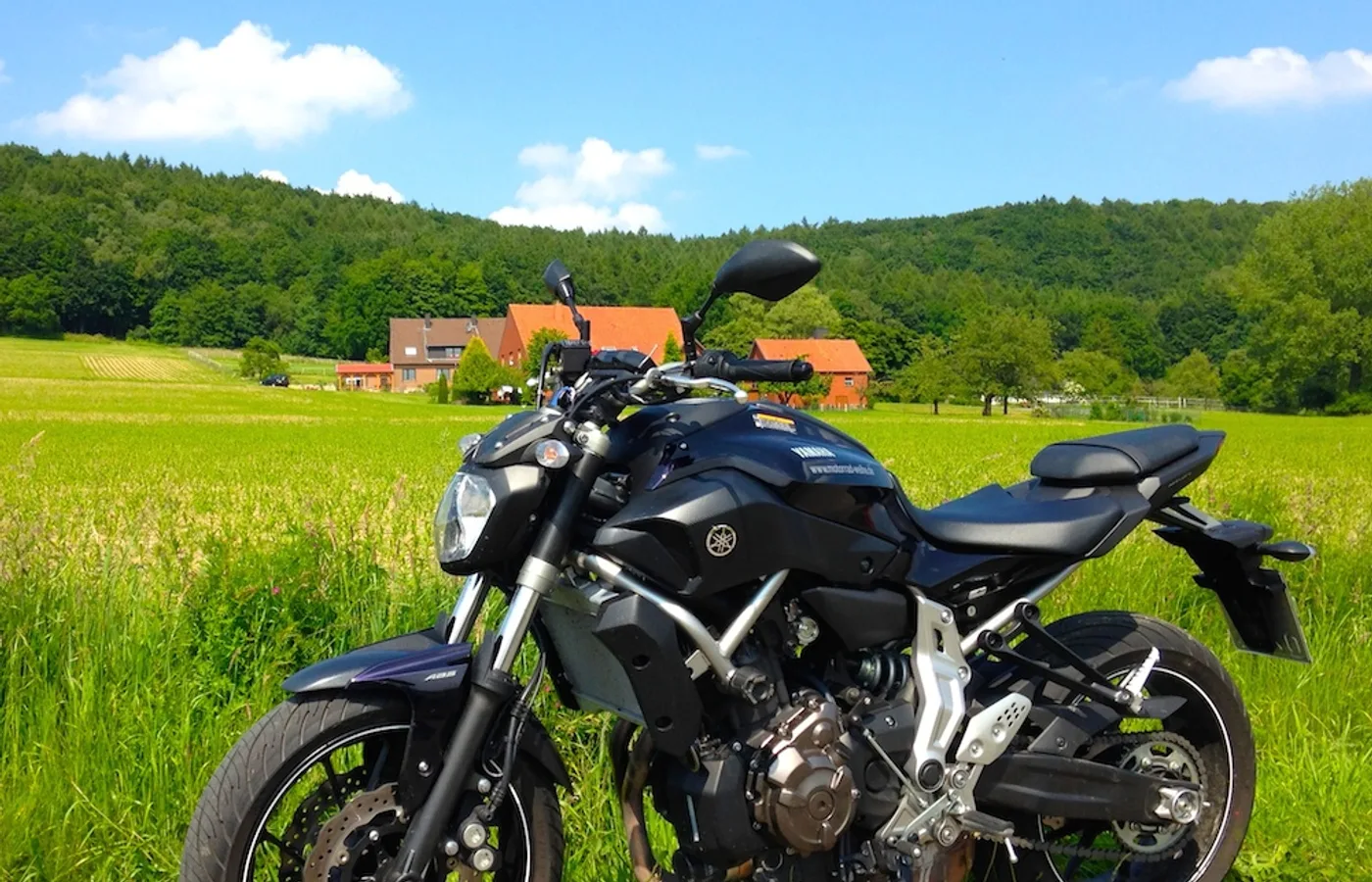 Yamaha MT-07, vue extérieure du modèle